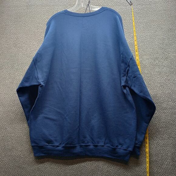 Fruit of the Loom Men’s 3XL Crewneck Fleece Sweatshirt Navy NWT - Picture 2 of 6